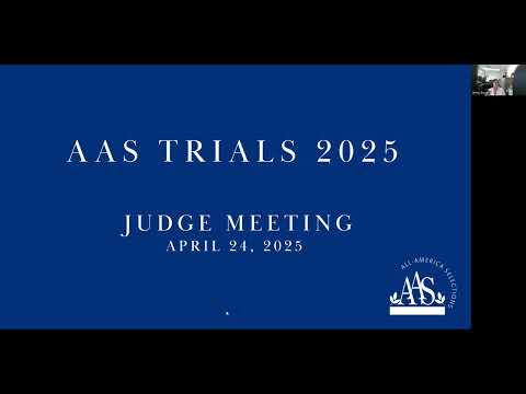 AAS Judges meeting April 2025