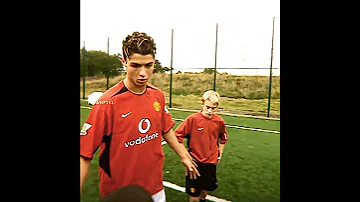 Young Ronaldo Teaching Baby Lingard Skills 