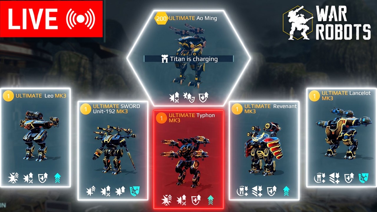🔴 Live War Robots Gameplay | Best Robots, Meta Builds & High Damage ...