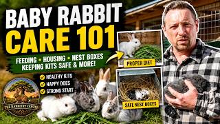 Baby Rabbit Care 101: Feeding, Housing, Nest Boxes & Keeping Kits Safe! 🐇