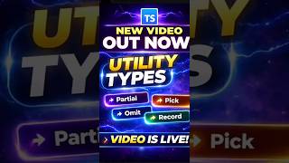UTILITY TYPES 😱 1 Line Magic 🔥