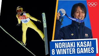 EIGHT OLYMPICS for Noriaki Kasai 🇯🇵⛷