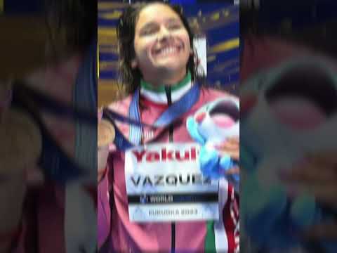 Aranza Vázquez gana bronce en trampolín de un metro