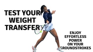 Test Your Weight Transfer and get Effortless Power