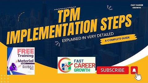 TPM Implementation Steps ll Total Productive Maintenance #training #course #tpm #job #trendingvideo