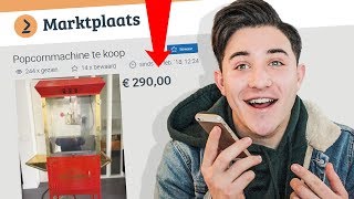 MENSEN IRRITEREN OP MARKTPLAATS 2 (PRANKCALL) | Djallas