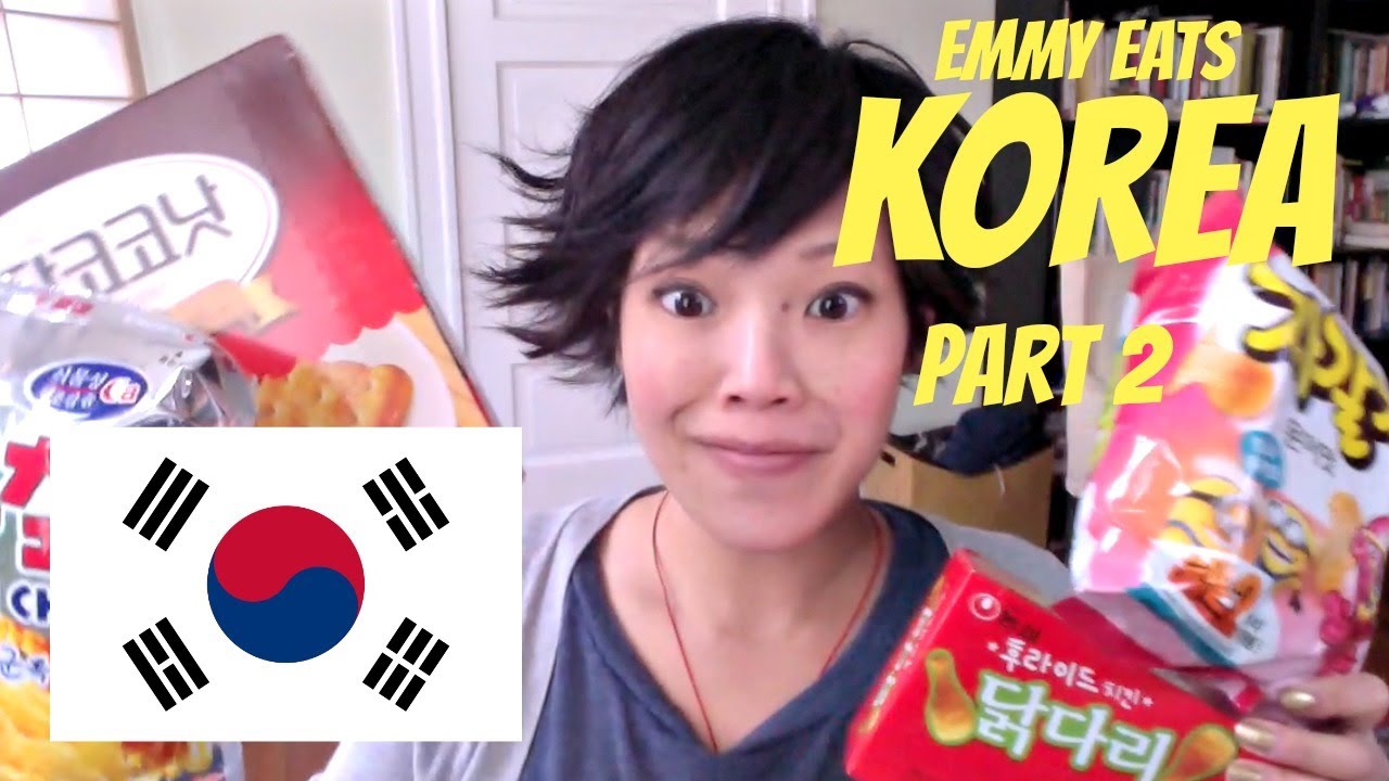 Emmy Eats Korea part 2 | tasting more Korean snacks & sweets | emmymade