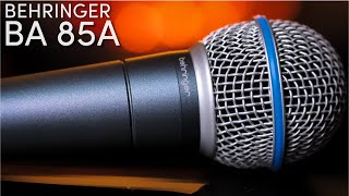 Behringer BA 85a Dynamic Super Cardioid Microphone Review / Test