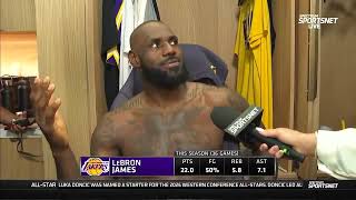 LeBron James - "I'm a goofy ass 41-year-old kid" Plant