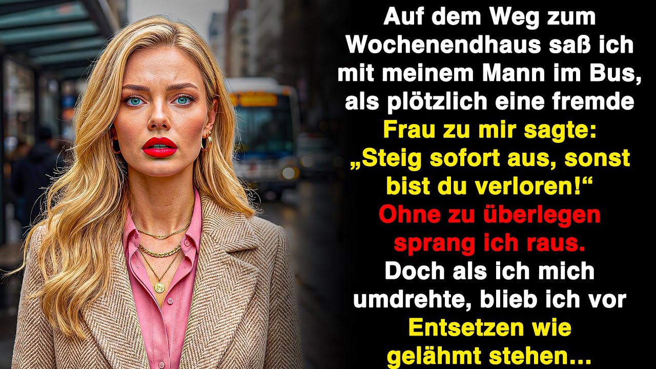 Ich war mit meinem Mann im Bus, da sagte eine fremde Frau: „Du musst sofort aussteigen!“
