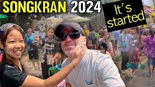 Chiang Mai Songkran Festival Begins! | Thailand 2024