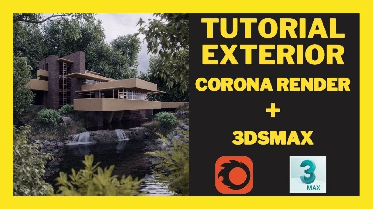 TUTORIAL Render exterior desde 0️⃣ en Corona render y 3ds Max | Casa de ...