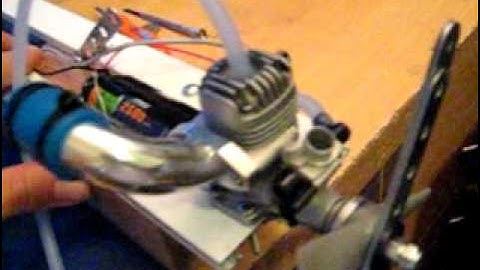 o.s La .15 engine running with compressed air