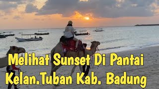 Melihat Sunset Di Pantai Kelantuban Kab Badung