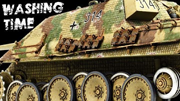 A Very Detailed Video About Pin Washes And Rust Effects (Jagdpanther 314)
