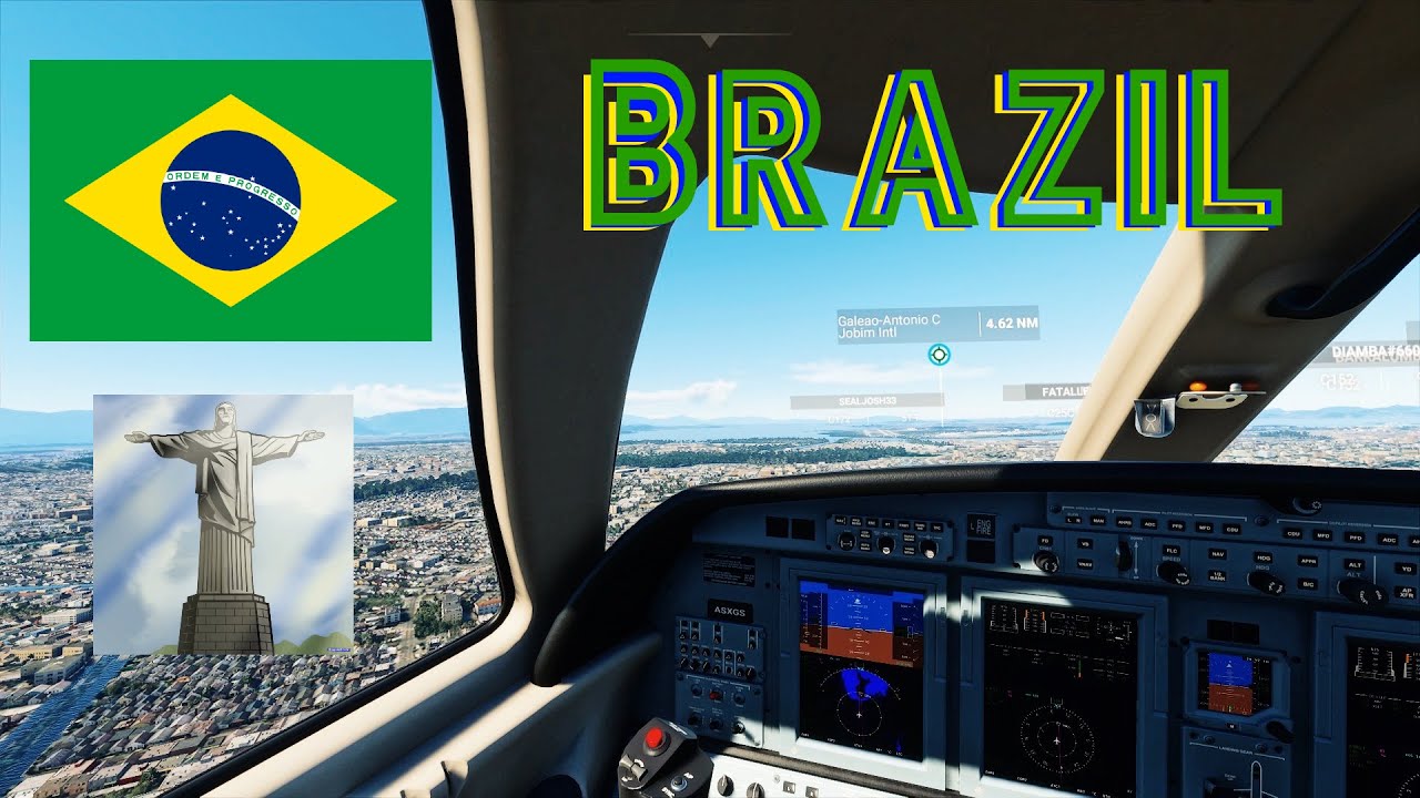 Microsoft Flight Simulator [2020] Flying in Brazil! Rio de Janeiro (RTX ...