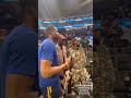 Afrobeat Star Asake Attends Warriors Game With Olamide, Ghazi and Fireboy DML in San Francisco.