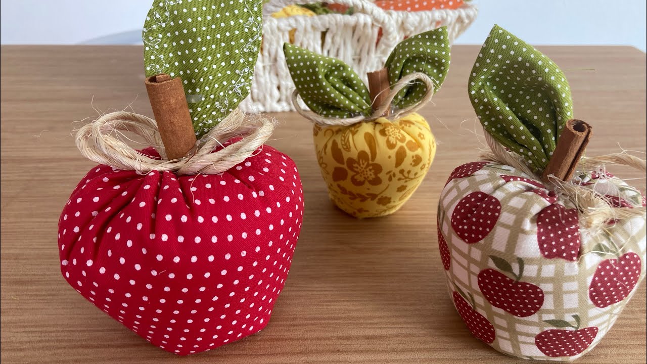 Maçã em tecido ! 🍎🍎🍎