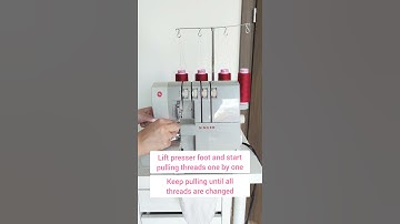 How to QUICKLY change overlock threads?