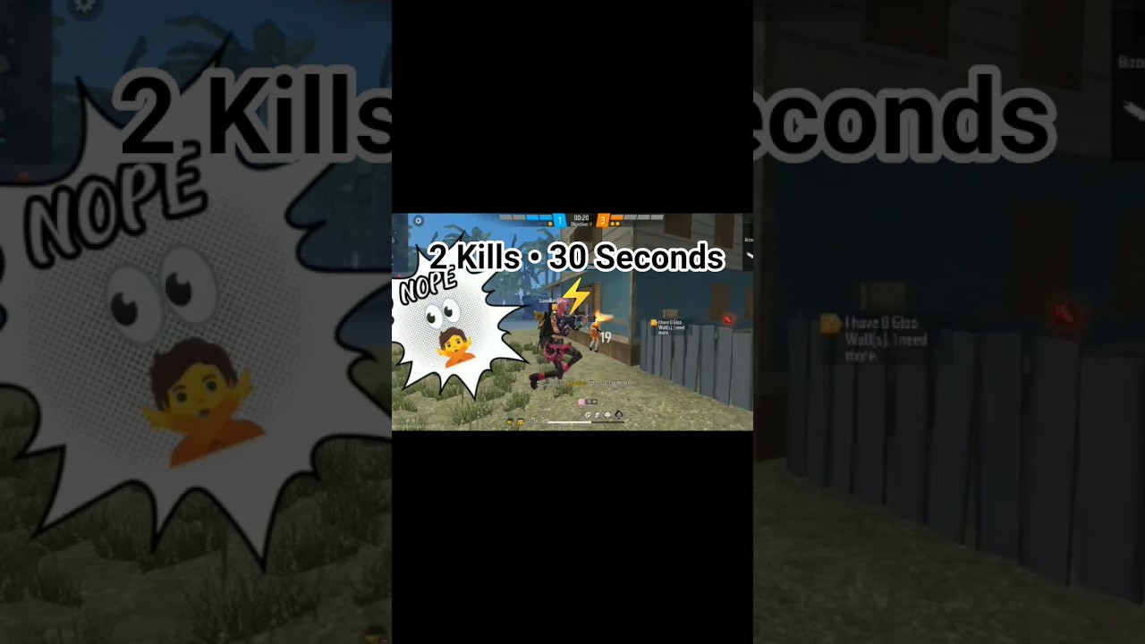 2 Kills in 30 Seconds 🔥 Quick Free Fire Highlight 