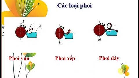 Bài 17: Công nghệ cắt gọt kim loại