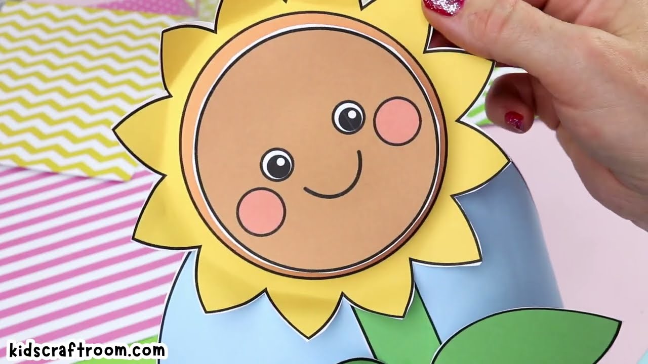 Sunflower Hat Craft For Kids