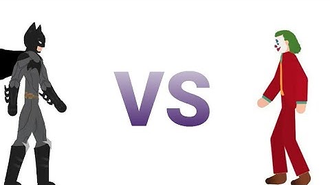 Batman VS Joker (Stick Nodes) | With sound effects | Stick Animation Zone