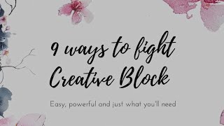 9 WAYS TO OVERCOME A CREATIVE BLOCK | DRAWING TUTORIAL | EASY DRAWING