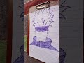 “Only Blue Pen 🖊️ se Anime Drawing 😱 | Full Process”