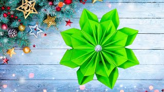 ❄️3d snowflake paper craft🎄3D поделка снежинки из бумаги🎅