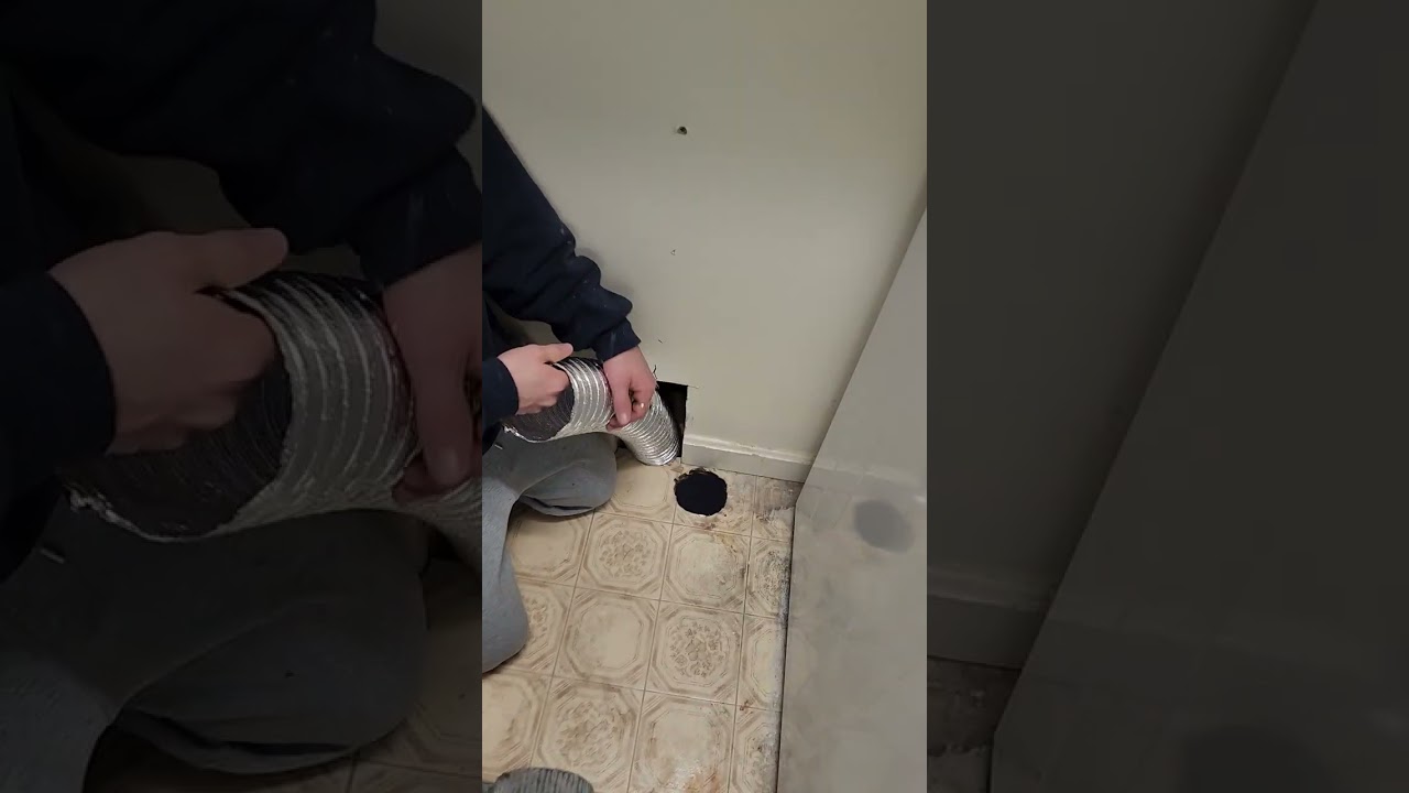 Fixing bad install of dryer vent.
