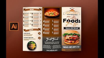 Food menu design - tutorial in illustrator