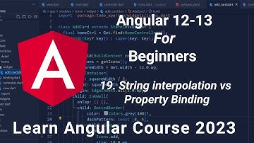 Class 17: String interpolation vs property binding | Angular Tutorial For Beginners in Hindi 2023