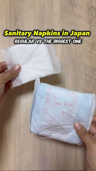 Sanitary Napkins in Japan. Regular vs the Biggest One #japan #japanese #japanlife