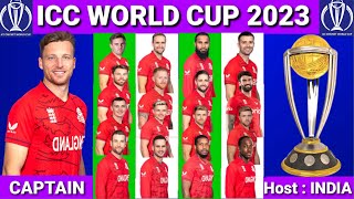 ICC World Cup 2023 l Team England Final Squad For World Cup 2023 l ICC ODI World Cup 2023 Eng Squad