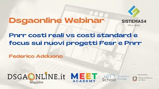 Pnrr Costi Reali Vs Costi Standard - Scadenza Rend Progetti 4.0 31 Dicembre 2025