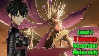 Lv 1, 0 damage, no partner, melee only Butterfly of Delirium (Code Vein)