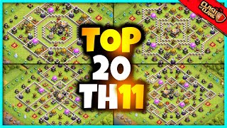 New INSANE TH11 BASE WAR/TROPHY Base Link 2023 (Top20) Town Hall 11 Trophy Base - Clash of Clans screenshot 1