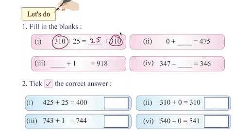 Class 3 PSEB Maths World (Maths book)-  Addition Subtraction Chapter 2 (Part 11)