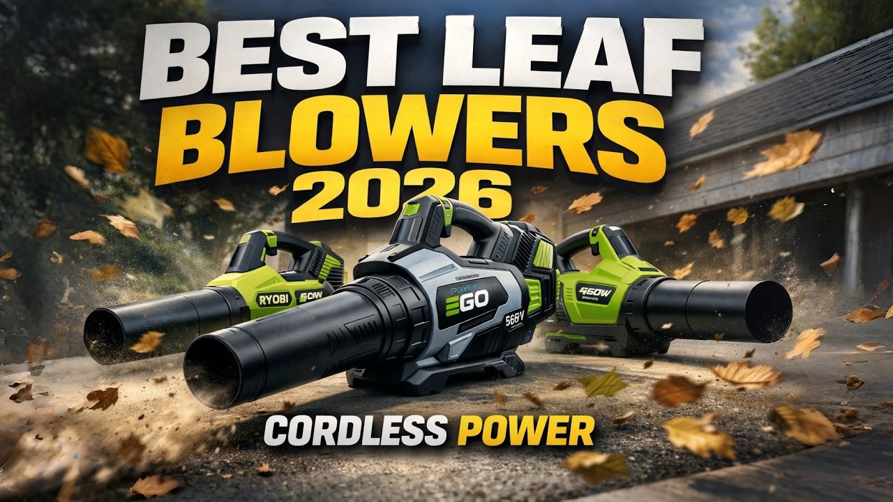 Best Cordless Leaf Blowers 2026 🔥 Top 5 Battery Powered Yard Tools You ...