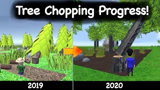 Unity Progress #91: Tree Cutting Yearly Progress! screenshot 2