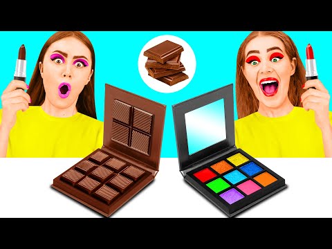 Челлендж. Шоколадная еда vs. Настоящая еда | Смешные челленджи от TeenChallenge
