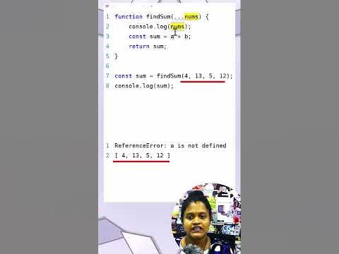 function to accept any number of arguments | Rest Operator | Learn in ...