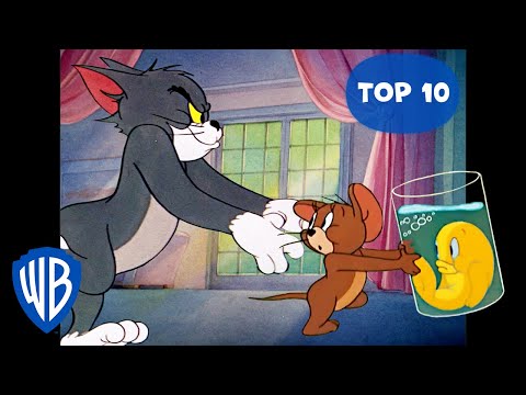 トムとジェリー 🇯🇵 | 追いかけっこシーンのベスト10🐱🐭 | WB Kids