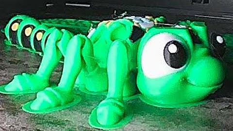 3D Print Timelapse - Bambu Lab P1S - Flexi Factory Dragonfly in 5 seconds!