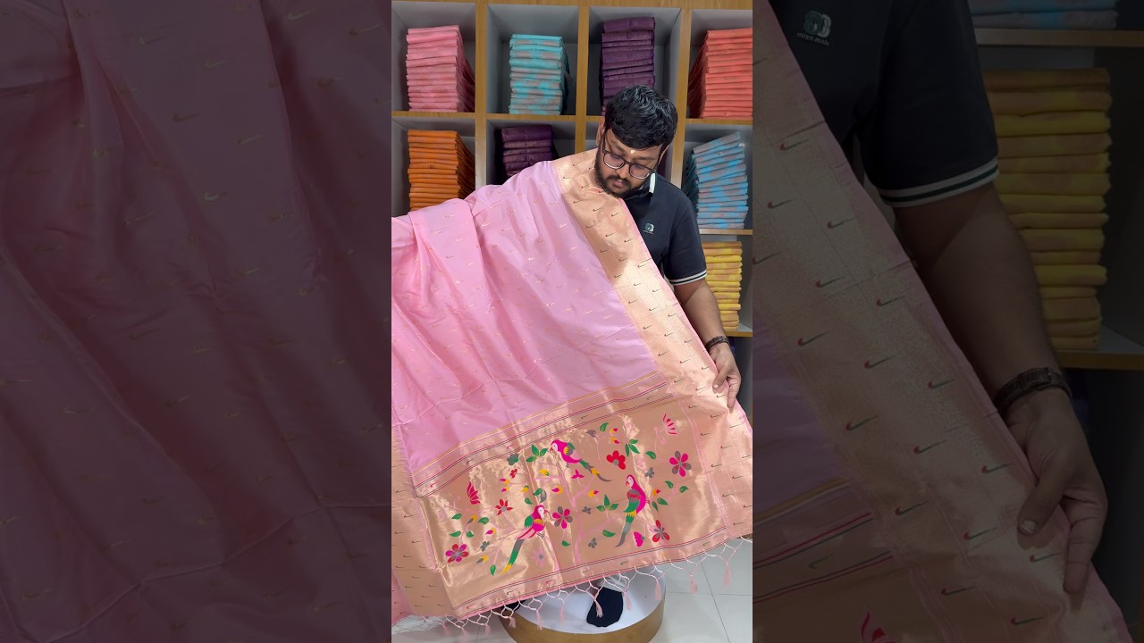 Pure Zari Triple Muniya Border Parrot Paithani Dupatta