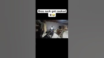 (BROS NECK GOT COOKED👨🏿‍🍳😭‼️) #airsoft #paintball #military #cops #funny #shorts #reels #sports