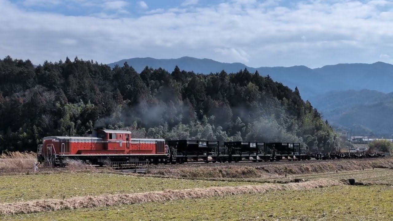 DD51+ホキ＋チキ　山口線乗務員訓練（徳佐）