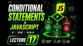 JavaScript If Else Tutorial 2026 | Conditional Statements (if, if-else, else-if) | Lecture 17