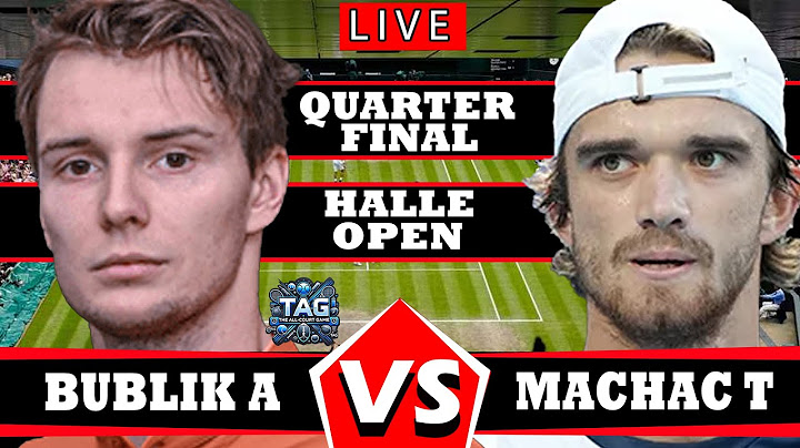 🔴LIVE: BUBLIK A VS MACHAC T |HALLE Open 2025 | #frenchopen #Sinner #djokovic #Eala #wta #atp